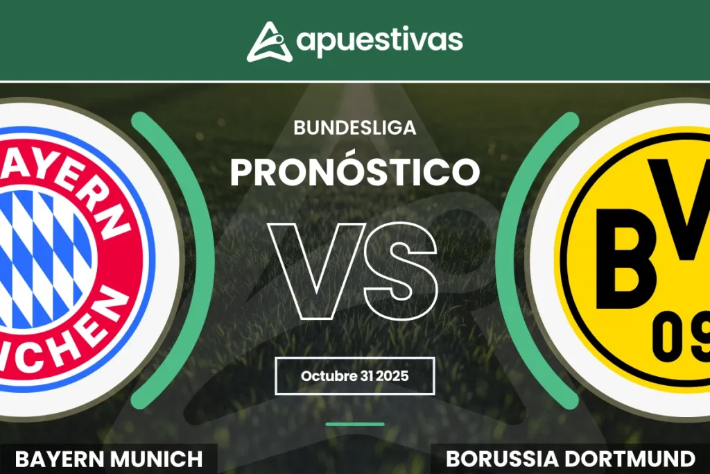 Pron&oacute;sticos Bayern M&uacute;nich vs Borussia Dortmund