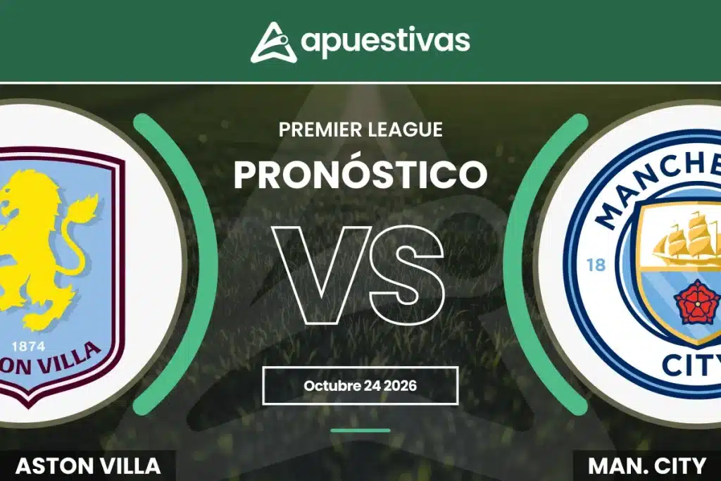 Pron&oacute;sticos Aston Villa vs Manchester City